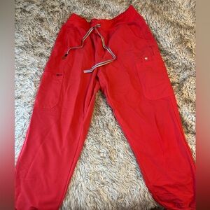 Figs Zamora joggers size large pride red